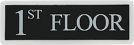 1st Floor Sign for Wall - Acrylic Plastic