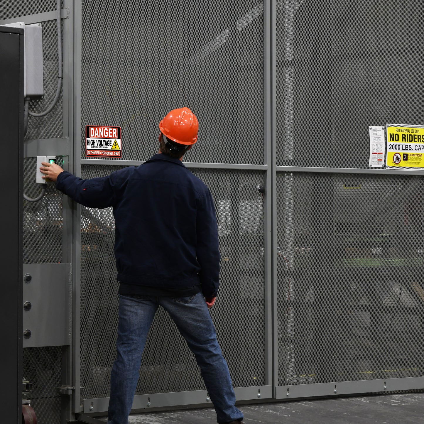 Danger High Voltage Sign - High Quality Plastic (HV)