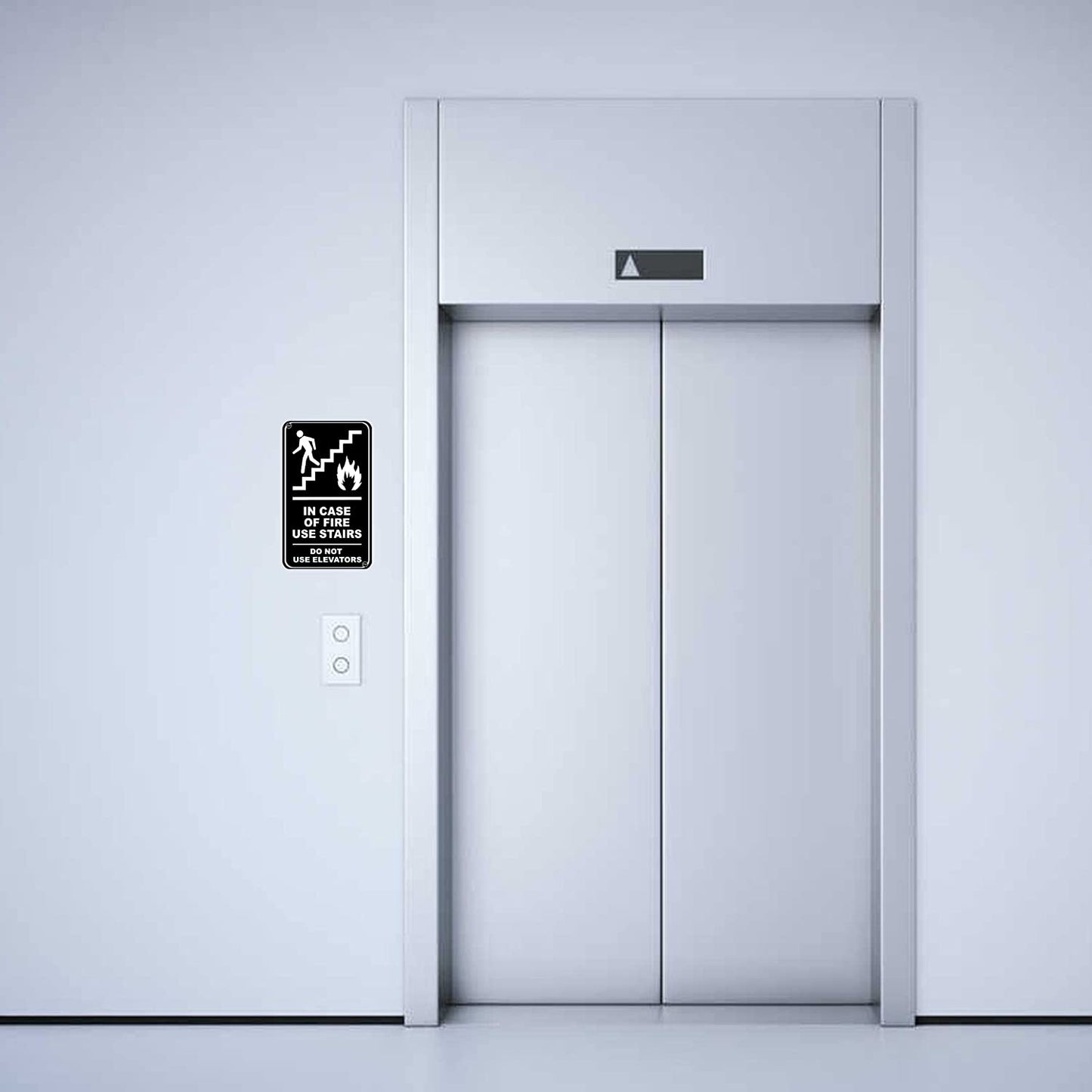 In Case Of Fire Use Stairs - ADA Signage