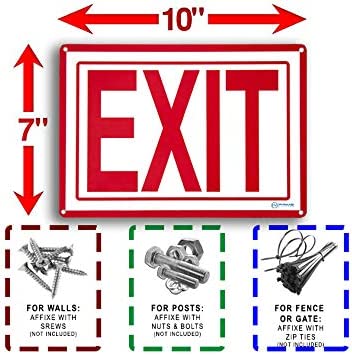 Construction Signage - High Quality Plastic (EXIT)