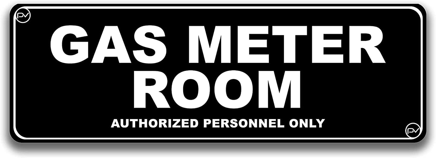 Gas Meter Room Door Sign - Acrylic Plastic