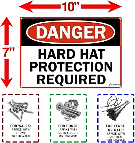 Construction Signage - High Quality Plastic (HARD HAT)
