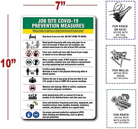 Construction Signage - High Quality Plastic (JOBSITE PREVENTION)