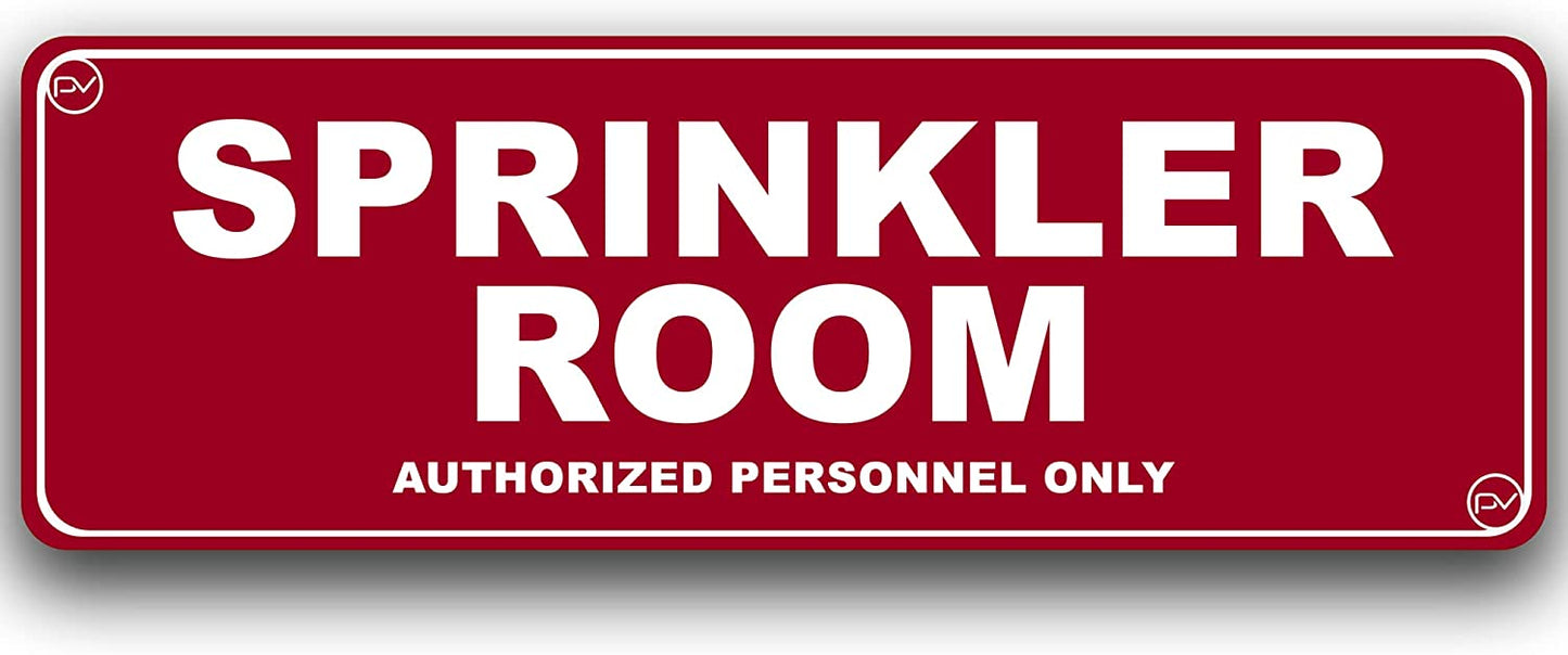 Sprinkler Door Sign - Acrylic Plastic