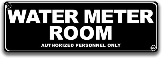 Water Meter Room Door Sign - Acrylic Plastic