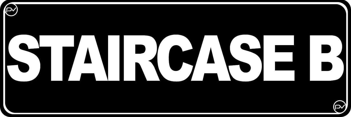 Staircase B Floor Sign - Acrylic Plastic