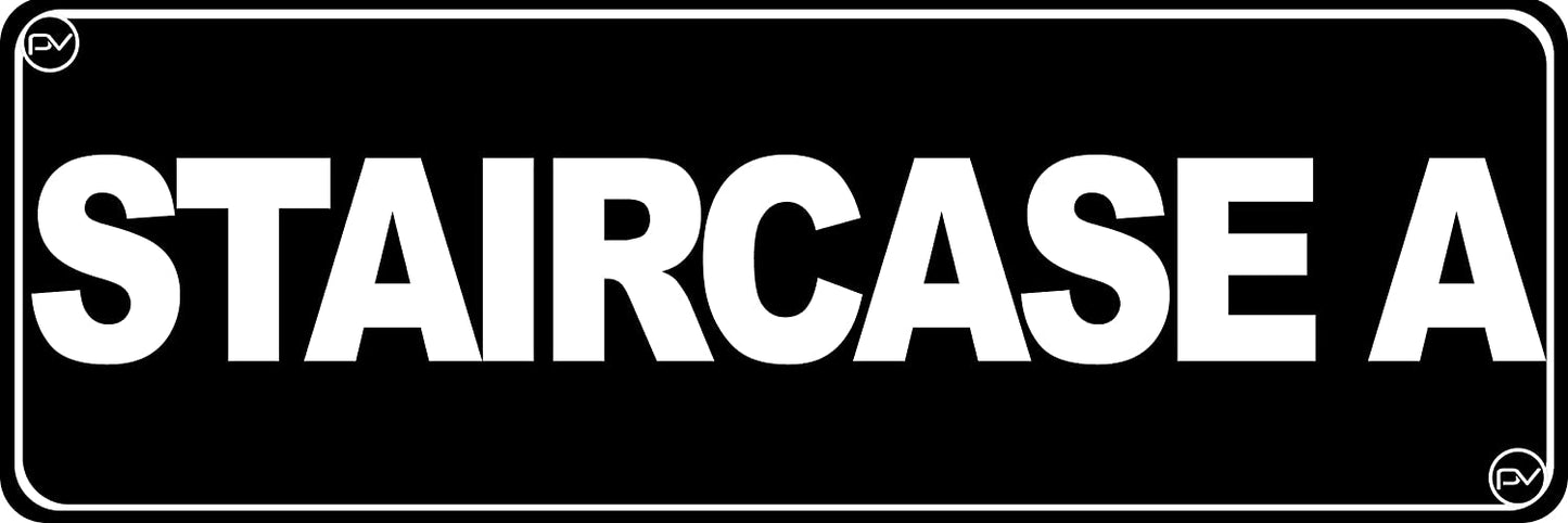 Staircase A Floor Sign - Acrylic Plastic