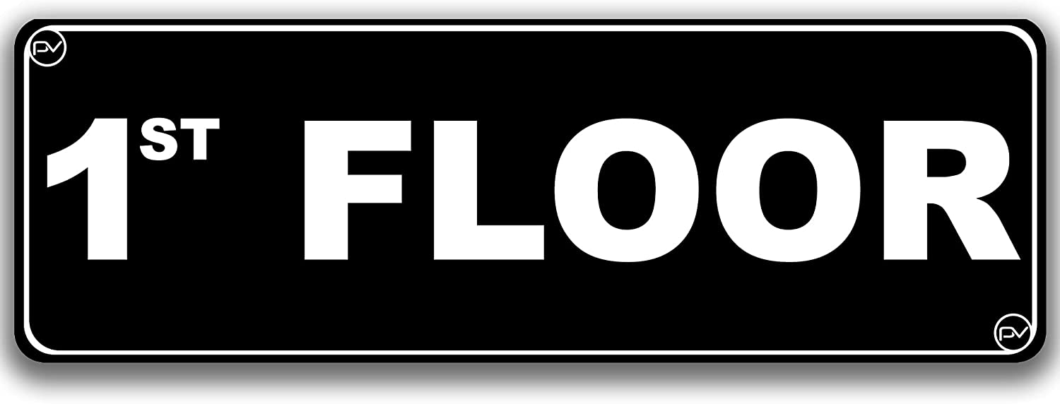First Floor Number 1st Floor Sign for Door - Acrylic Plastic – Prime Vantage