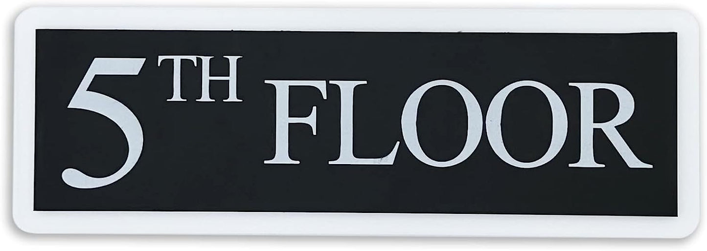 5th Floor Sign for Wall - Acrylic Plastic