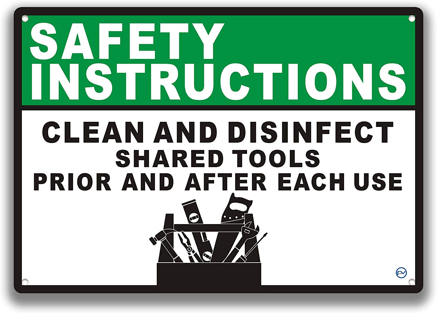 Clean Instrument. Sign Construction Signage - High Quality Plastic (CLEAN TOOLS) – Prime Vantage