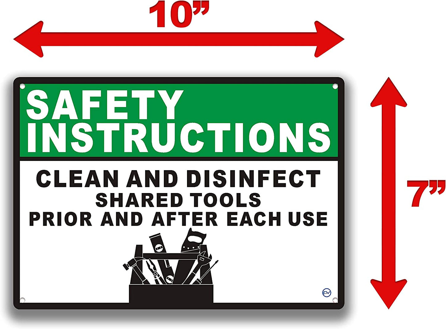 Construction Signage - High Quality Plastic (CLEAN TOOLS)