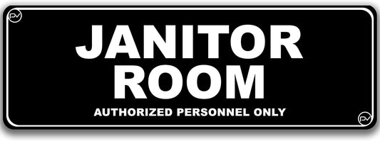 Janitor Room Door Sign - Acrylic Plastic