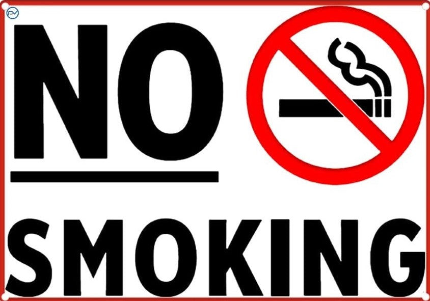 Construction Signage - High Quality Plastic (NO SMOKING)