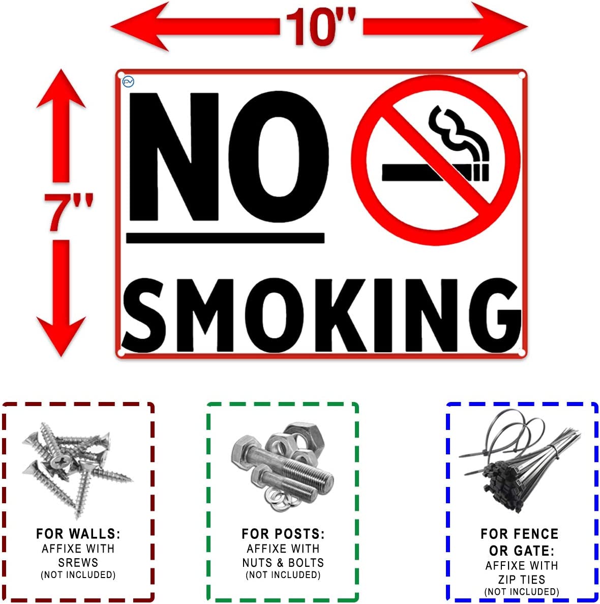 Construction Signage - High Quality Plastic (NO SMOKING)