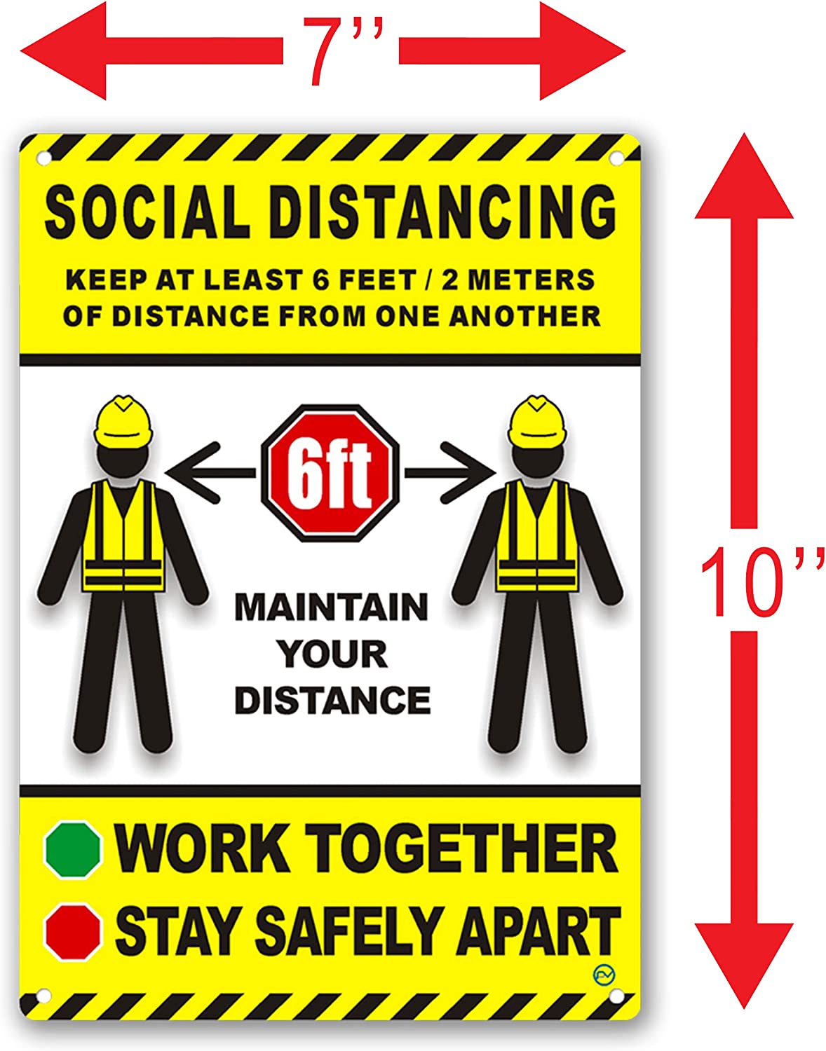 Construction Signage - High Quality Plastic (SOCIAL DISTANCING)