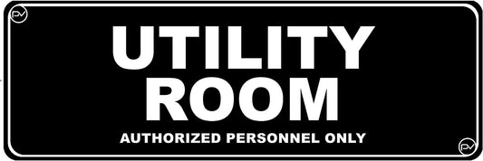 Utility Room Sign - Acrylic Plastic